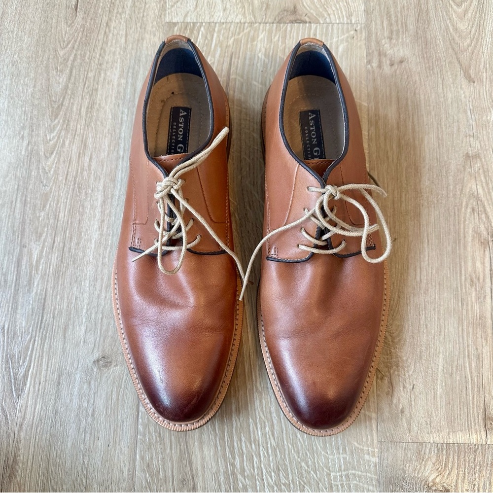 Leather Aston Grey men’s dress shoes